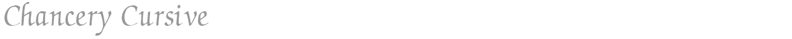 Chancery Cursive font preview